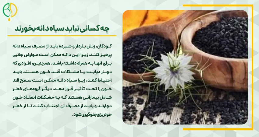 چه کسانی نباید سیاه دانه بخورند
